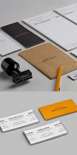 Berg & Berg Identity | AisleOne #stamp #letterhead