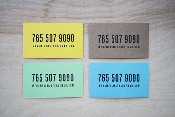 Matt Coleman Business Cards #business #card #branding