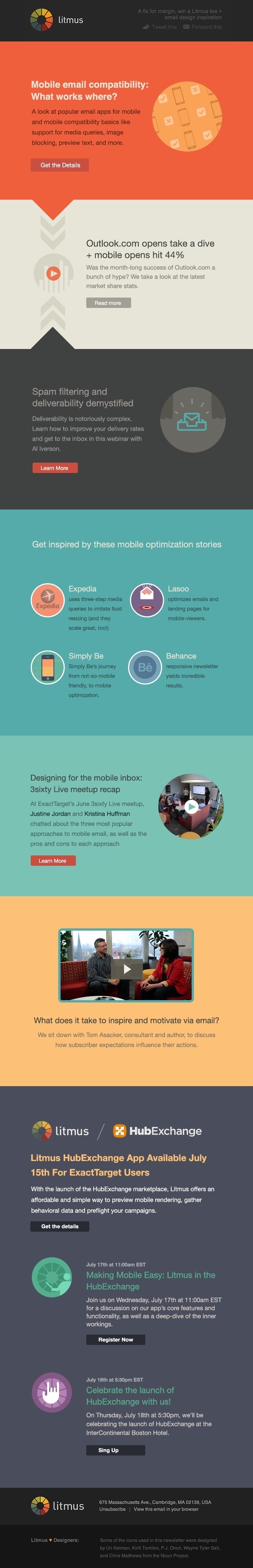 Litmus June newsletter #flat #email #minimalist #web #newsletter