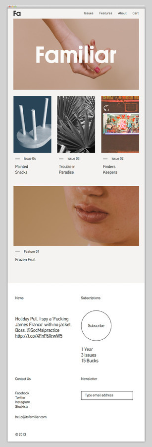 Familiar #layout #website #web #web design
