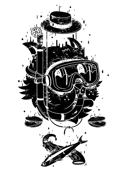 The Hangover Book on Behance #illustration #design #character #texture