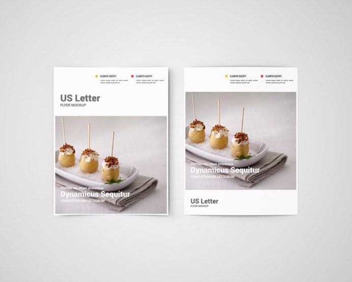 Free US Letter Flyer Mockup