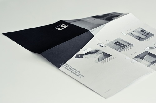 fold brochure / 3R on the Behance Network #fold #concrete #brochure