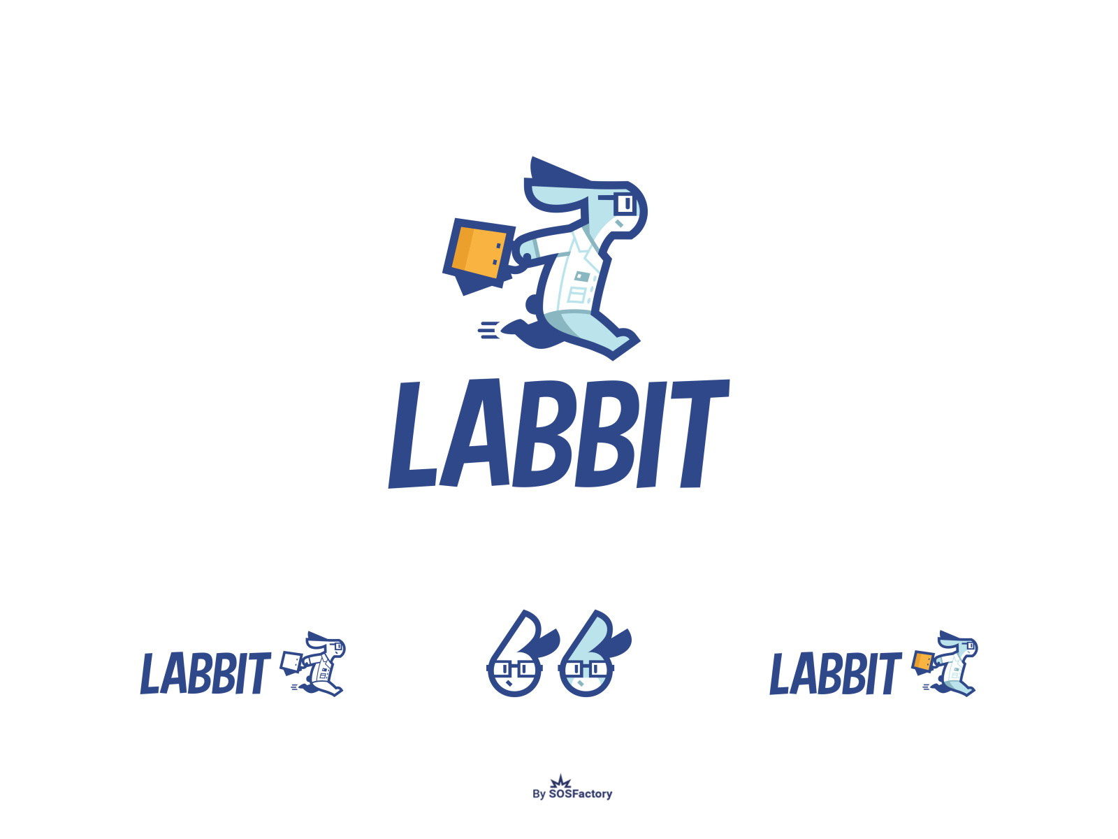 Labbit Mascot and logo design.