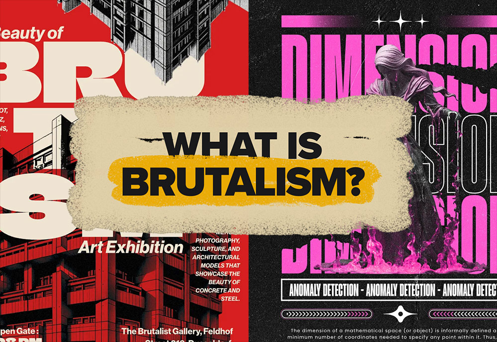 Brutalist Graphic Design: Why It’s Ugly, Bold, and Trending in 2025!