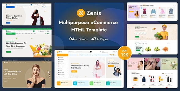 Zenis - Multipurpose eCommerce HTML Template