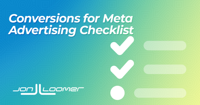 Conversions for Meta Advertising Checklist