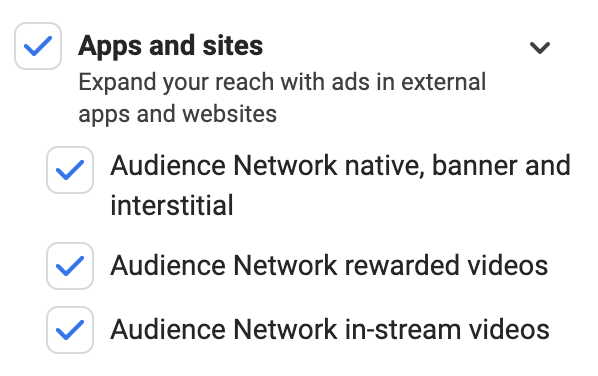 Meta Ads Placements Apps and Sites