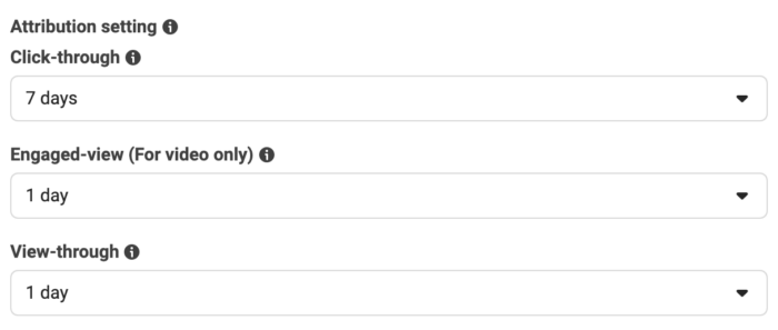 Advantage+ Shopping Campaigns Attribution Setting