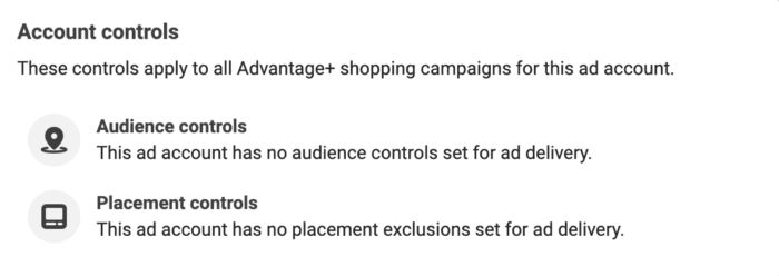 Advantage+ Shopping Campaigns Placement Controls