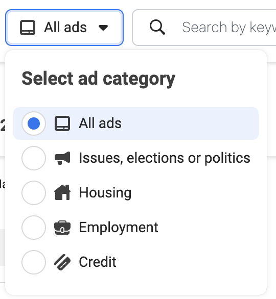 Special Ad Category