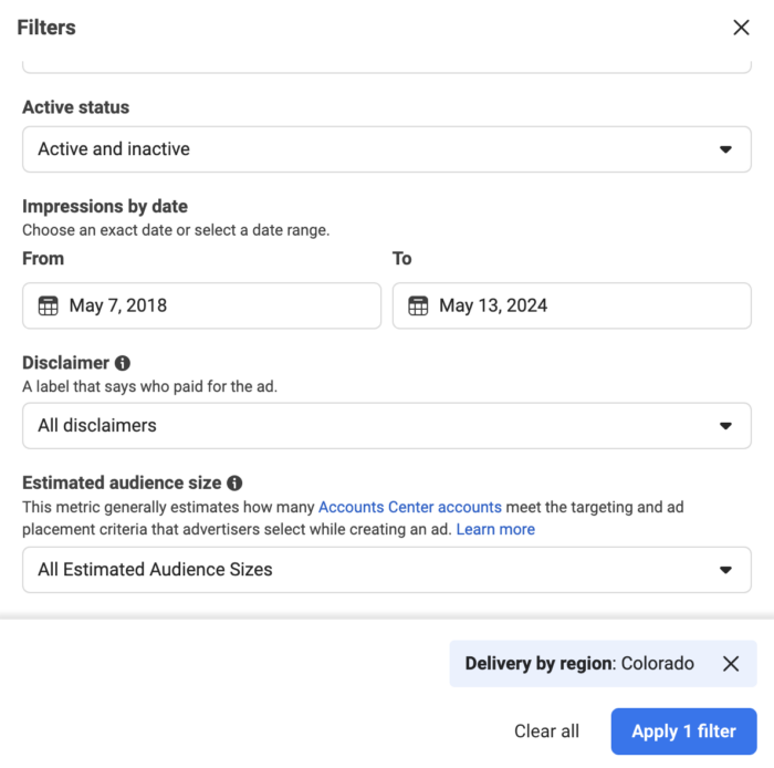 Meta Ad Library