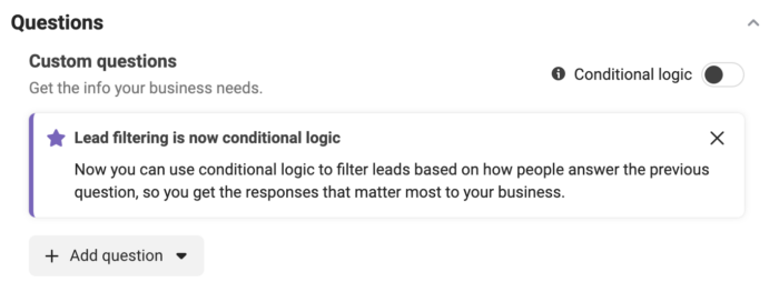Conditional Logic