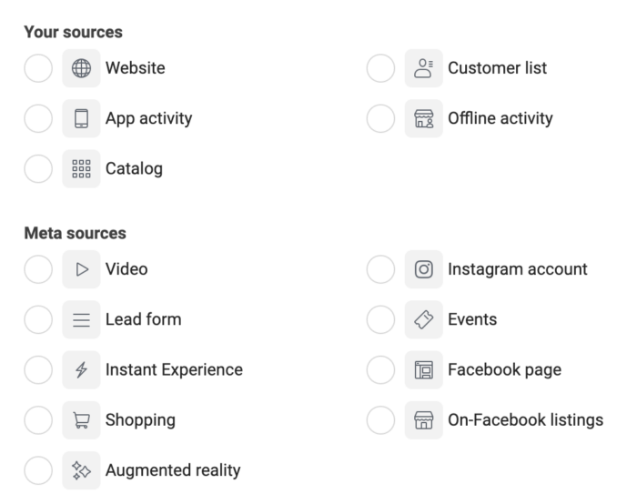 Custom Audience Sources