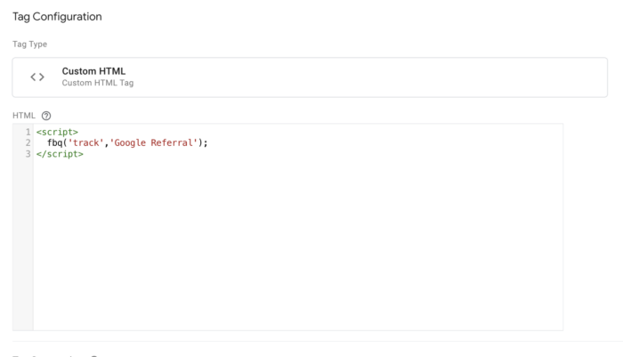 Google Referral Custom Event