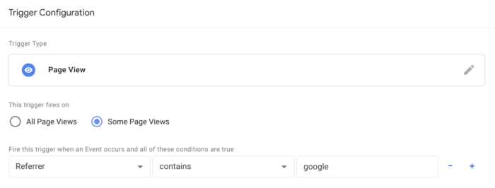 Google Referral Custom Event