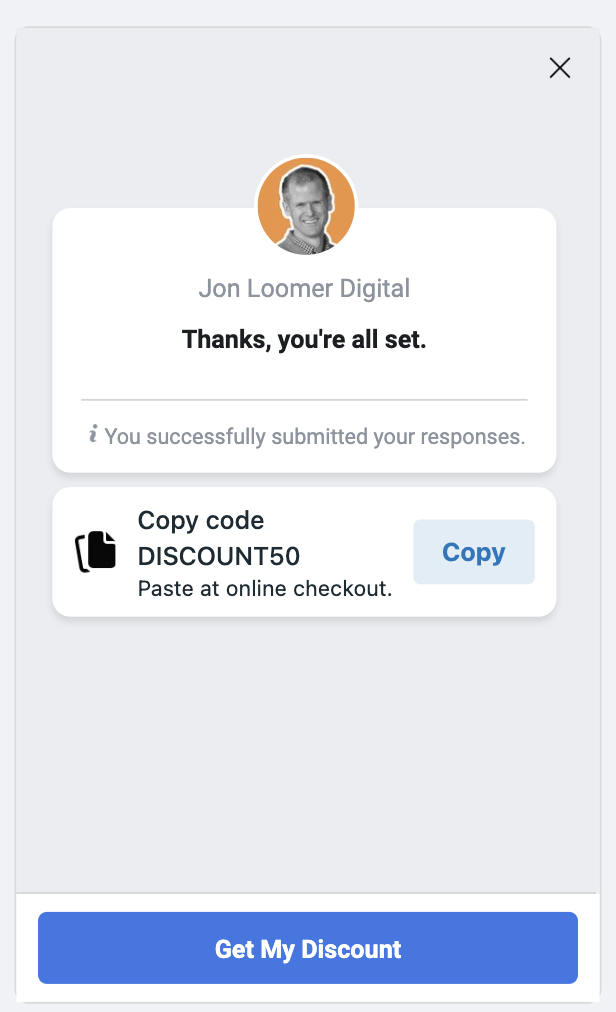 Redeem Promo Code