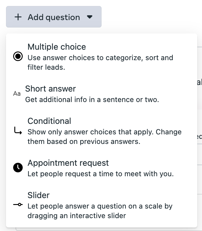 Instant Form Questions