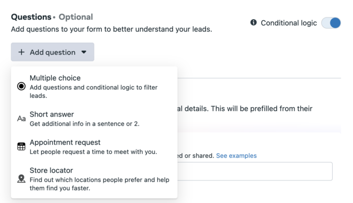 Instant Forms Conditional Logic
