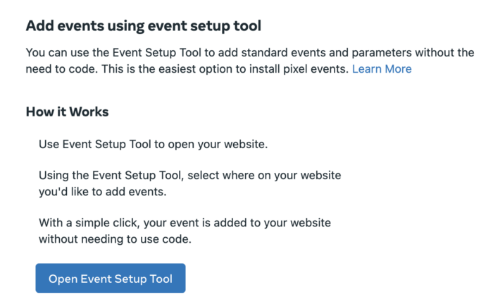 Event Setup Tool