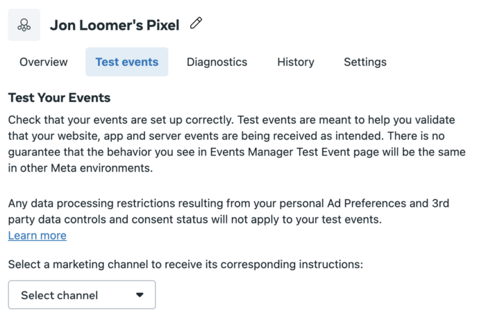 Test Events