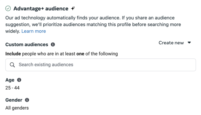 Audience Suggestions