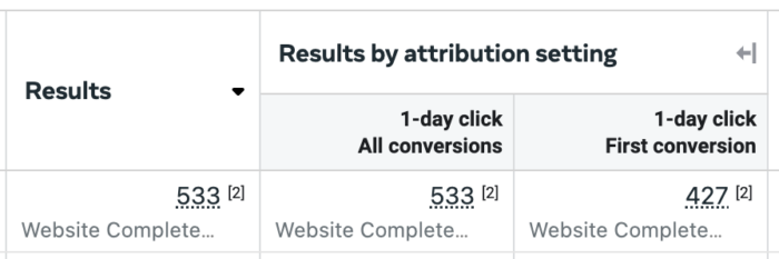 First Conversion Reporting